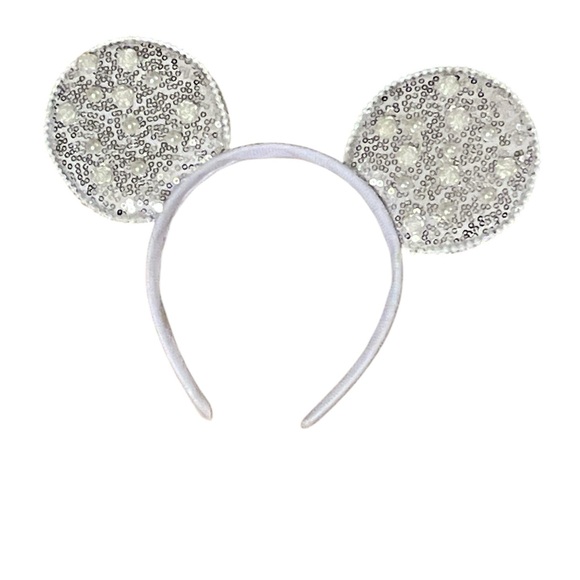 Disney Minnie, mouse white glitter sparkle headband - Picture 1 of 2